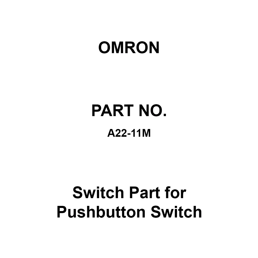 Omron Switch Part for Pushbutton Switch Momentary Operation Type 1A1B Contact Configuration