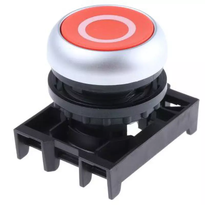 EATON Pushbutton Head [Push] Round / Round Button Shape 22.0 Cutout Diameter, M22-D-R-X0+M22-A