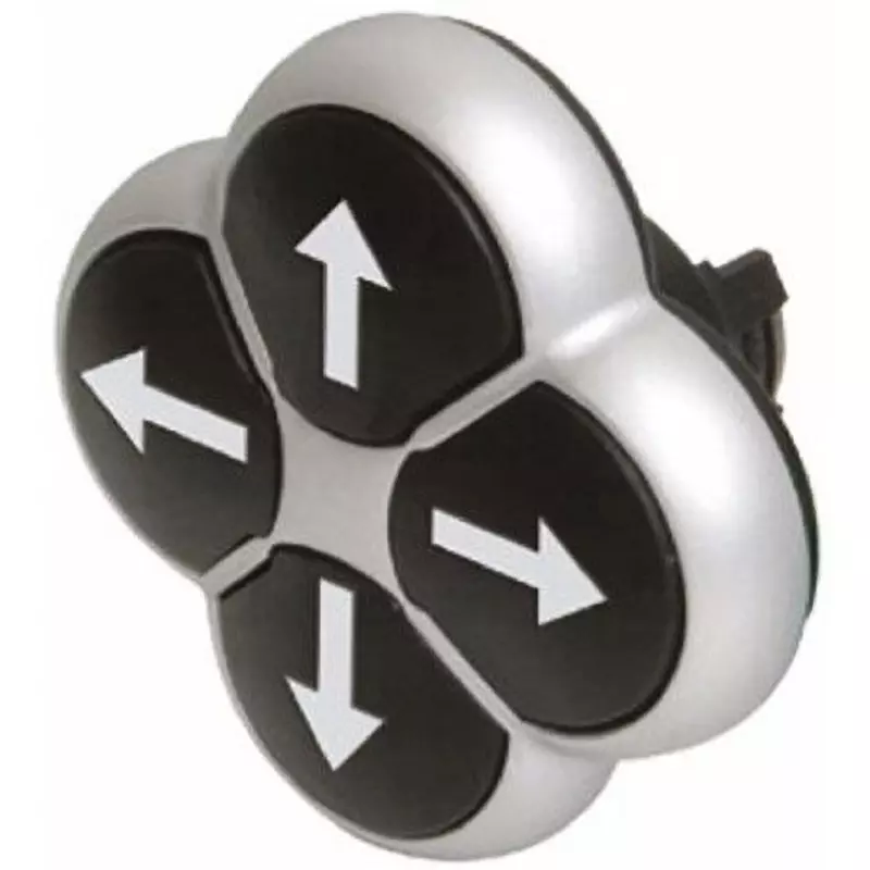 EATON Pushbutton Head 22.0 Cutout Diameter [Push button] 55 mm Diameter, M22-DI4-S-X7+M22-A4