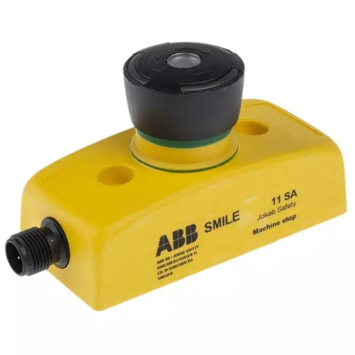 ABB - JOKAB Smile 11 SA Series Black Illuminated Twist Release Push Button IP65, 2TLA030051R0900Smile 11 SA