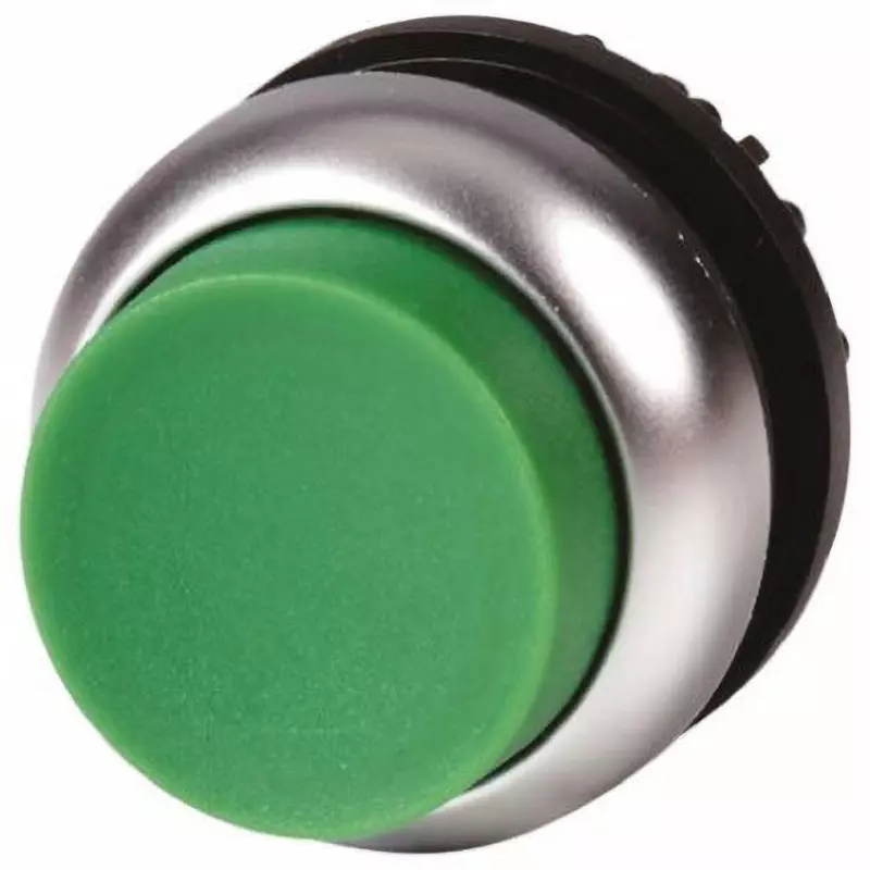 EATON Pushbutton Head [Push] Round / Round Button Shape 22.0 Cutout Diameter, M22-DLH-G+M22-A