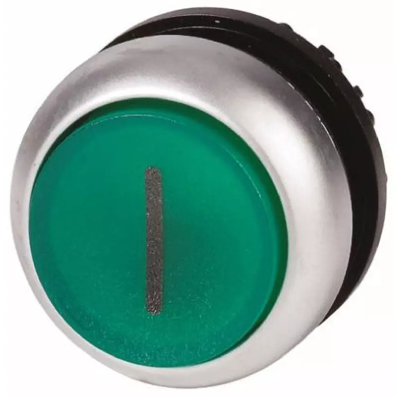 EATON Pushbutton Head [Push] Round / Round Button Shape 22.0 Cutout Diameter, M22-DLH-G-X1+M22-A