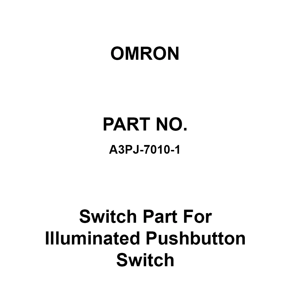 Omron Switch Part For Illuminated Pushbutton Switch Momentary Operation Type Suitable For A3PJ