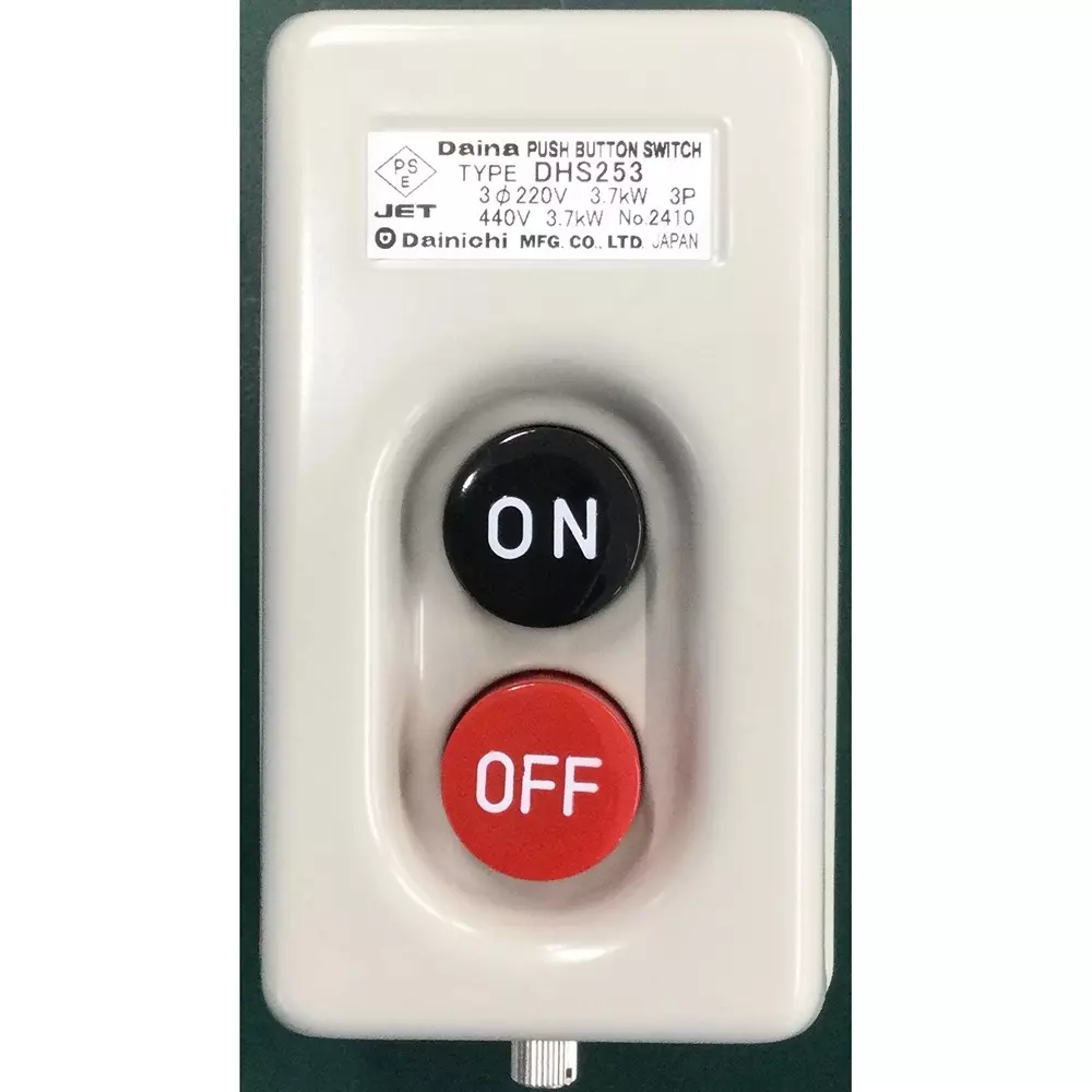 Dainichi Exposure Type Push Button Switch Body 3P 3.7 kW
