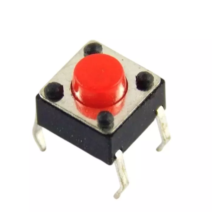 GENERIC Micro Tactile Push Button Switch Plug-In Connector Normally Open Contact 1 A Current (Pack of 10)