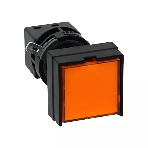 IDEC H6 Series HA L Type Illuminated Push Button Switch Square Type 16 mm Diameter, HA2L-M1C54A