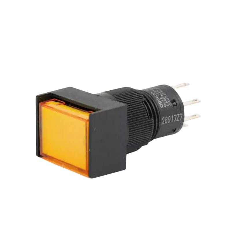 Omron Small Pushbutton Switch Φ12 mm Mounting Hole Diameter, A3CJ-90E1-24EY