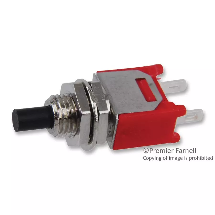 MULTICOMP PRO Standard Pushbutton Switches SWITCH, PUSHBUTTON, SPST, 3A, 250V, SPC21188