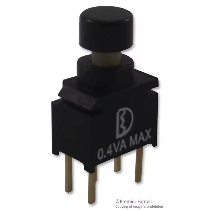 MULTICOMP PRO Standard Pushbutton Switches SWITCH, PUSH BUTTON, SPDT, ON-MOM, P8US8WR2C2M2RES
