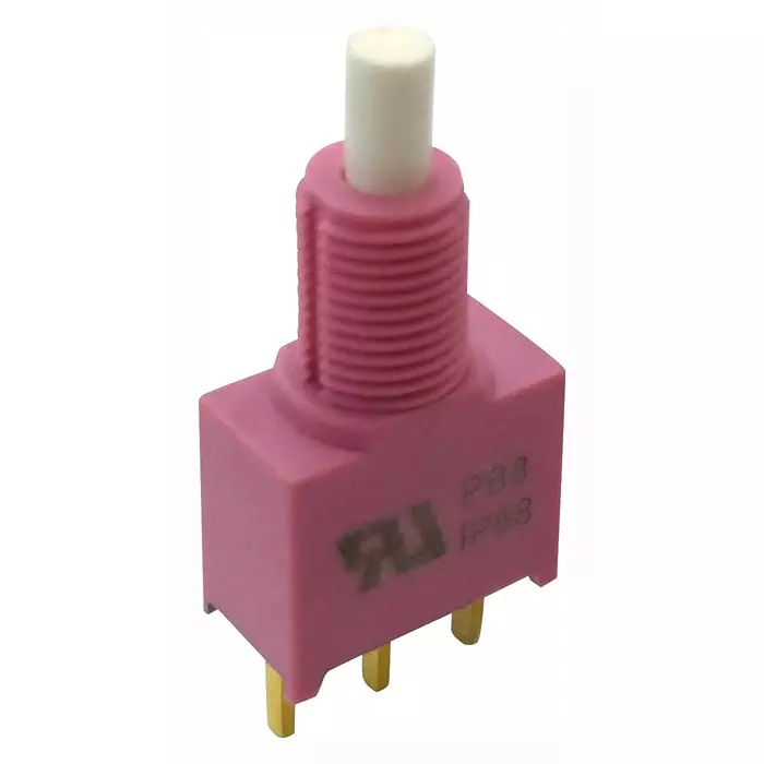 MULTICOMP PRO Standard Pushbutton Switches PB SW, SPDT, 1A, 120VAC/38VDC, PANEL, TH, MP-PB8-AA00A2GE-2.