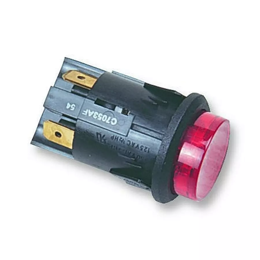 ARCOLECTRIC (BULGIN LIMITED) SWITCH, DPST, RED, C7053AFNAA