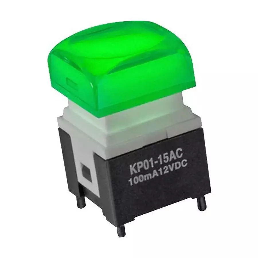 NKK SWITCHES PB SW, SPST, 0.1A/12VDC/THT, RED/GRN/BLU, KP0115ACAKG03RGBP-1FJB