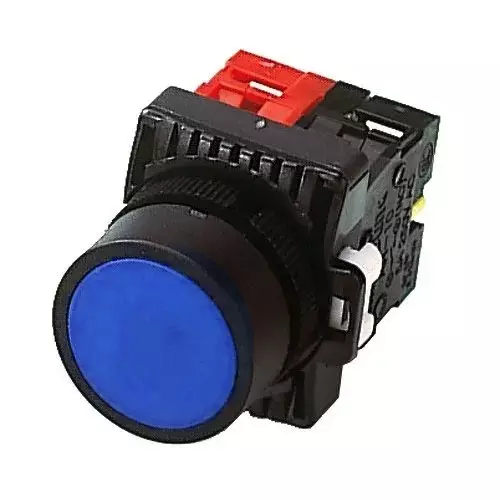 Sibass Electric Hanyoung Push Button Diameter 30 mm Without Contact Element with CE Mark, Blue, SE-PB3011 (Pack of 300)