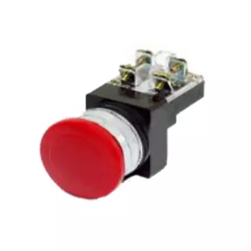 Sibass Electric Hanyoung Mushroom Push Button Diameter 30 mm Without Contact Element with CE Mark, SE-PB3011M (Pack of 300)