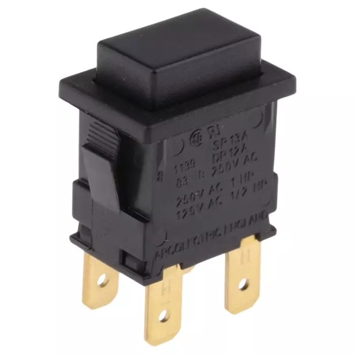 ARCOLECTRIC (BULGIN LIMITED) 8300 Series Miniature Push Button Switch Momentary Panel Mount DPDT 250 V AC IP65, H8351ABAAAB