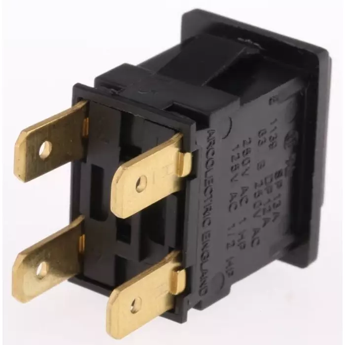 ARCOLECTRIC (BULGIN LIMITED) 8300 Series Miniature Push Button Switch Momentary Panel Mount DPDT 250 V AC IP65, H8351ABAAAB