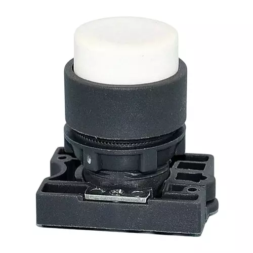 C&S Electric Projecting Push Button With Carrier White 22.5 mm Mounting Dia, RCP2-BL1