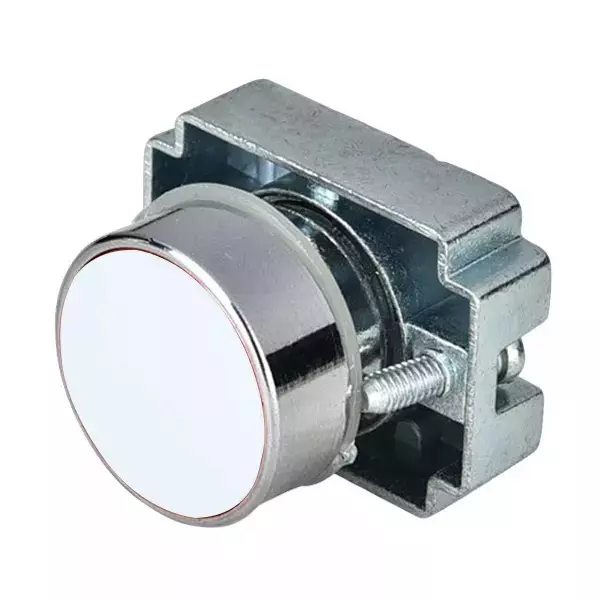 C&S Electric Flush Spring Return Push Button with Carrier & Without Contact Elements Metallic Range, RCB2-BA