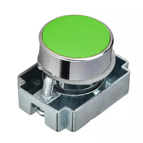 C&S Electric Projecting Push Button with Carrier Metallic Range Green, RCB2-BL37