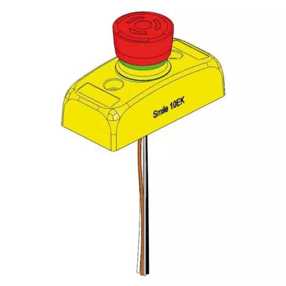 ABB Smile Series Twist Release Emergency Stop Push Button, Panel Mount, 32mm Cutout, 2NC, 2TLA030051R0600 SMILE 10 EK