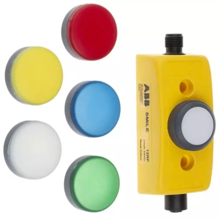 ABB - JOKAB Smile 12 RF Series Twist Release Illuminated Emergency Stop Push Button, Panel Mount, 1NO, IP65, 2TLA030053R2600