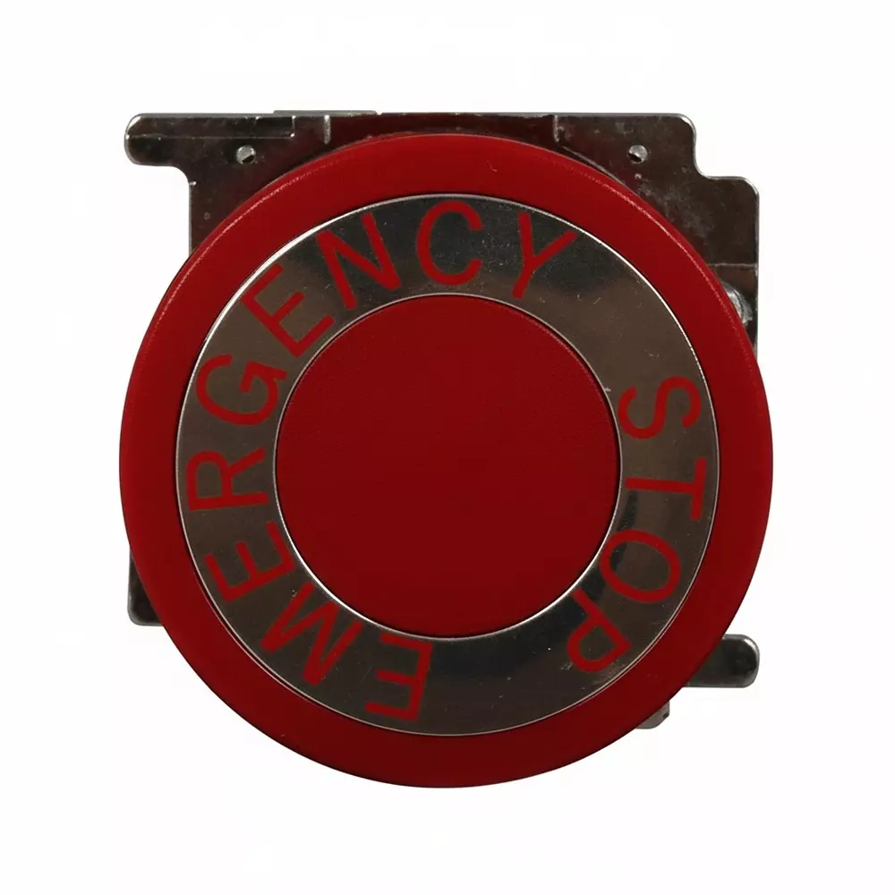 EATON Push-Pull Emergency Stop Switch Non-Illuminated DPST Panel Mount, 10250T5B63-1X