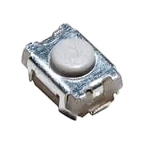 C&K COMPONENTS Tactile Switch Non-Illuminated J Form Lead Termination 50 mA Round Actuator 12 V DC, PTS820J20MPSMTRLFS