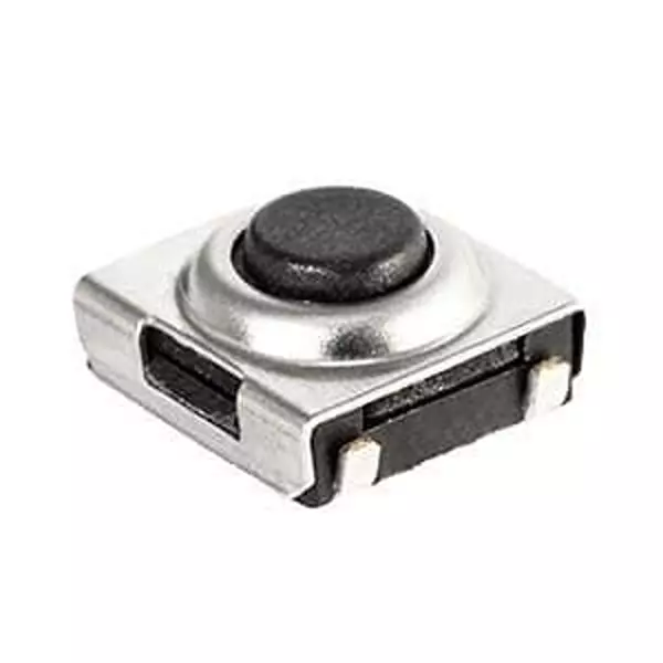 Same Sky Tactile Switch Non-Illuminated J Form Lead Termination 50 mA Round Actuator 1 V DC to 12 V DC, TS36-62-35-BK-160-SMT-TR-67