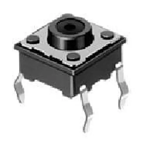 ALPS ALPINE Tactile Switch Non-Illuminated Solder Pin Termination 50 mA Stem Actuator 12 V DC, SKQJABA010