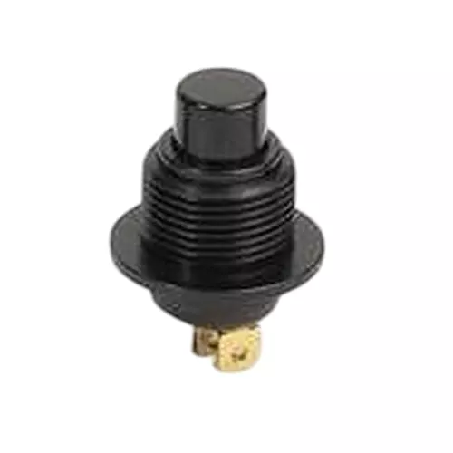 Otto Alternate Action Standard Switch Non-Illuminated Solder Lug Termination 10 Amp Round, Flat Actuator 28 V DC, P5-611212