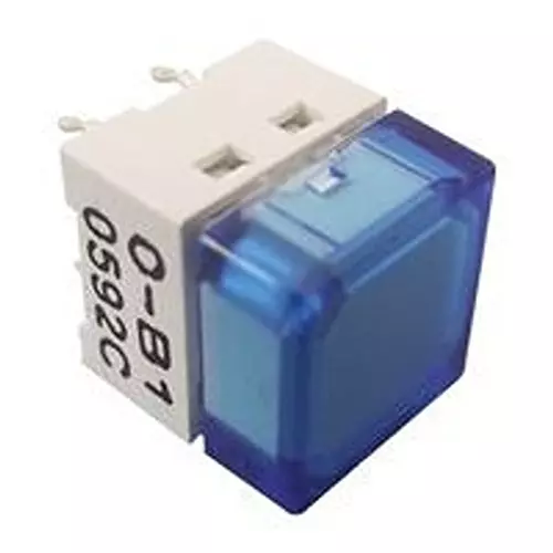 OMRON ELECTRONIC COMPONENTS Switch, Illuminated, Pcb, Blue, B3W-9000-B1B