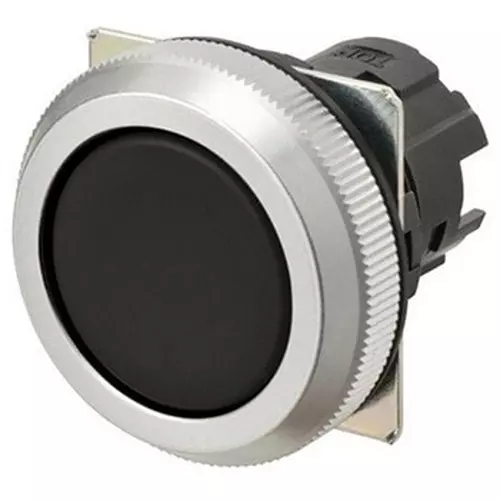 Omron Pushbutton Switch Alternate Round (Flat) Black, A30NZ-MNA-NBA