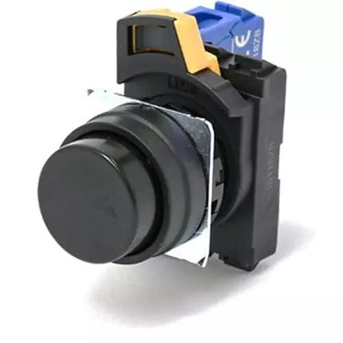 Omron Pushbutton Switch Momentary Round (Protruding) Non-illuminated Black, A22NN-BPM-NBA-G100-NN