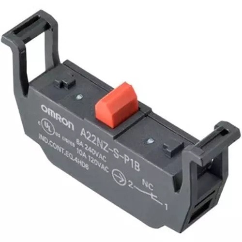 Omron Push Button Switch 1B Contact Configuration, A22NZ-S-P1B