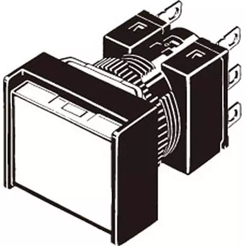 Omron Push Button Switch 100 mohm or more (with DC500 V mega), A165L-JGM-12D-1P