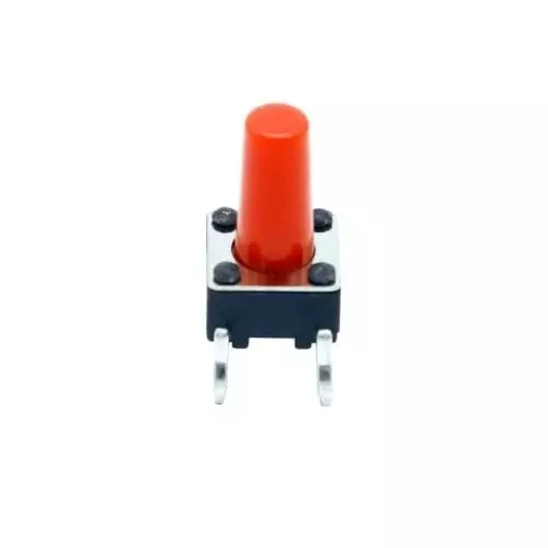 GENERIC Tactile Momentary Push Button Switch 6x6x7.5 mm 4-Pin Through-Hole Design, RC072 (Pack of 10 Pcs)