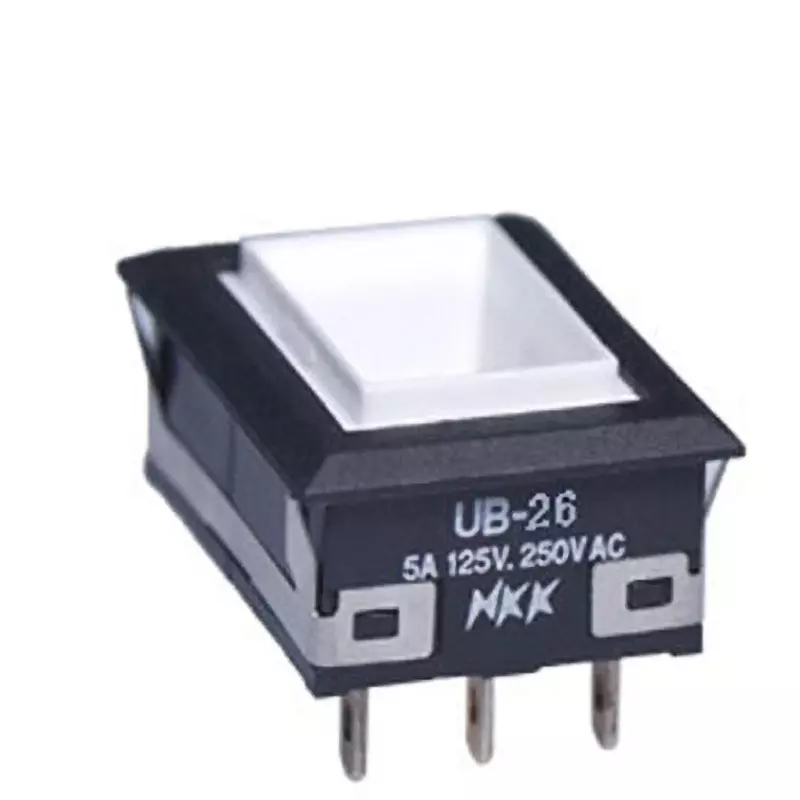 Buy NKK SWITCHES UB Rectangular Illuminated Push Button Switch Solder ...