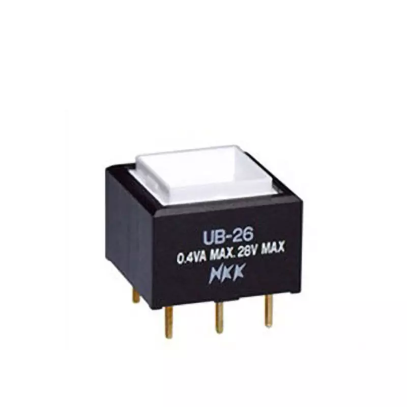 NKK SWITCHES Push Button Switch Printed Circuit Board Straight 2-Pole Double Throw UB-26SKP4N