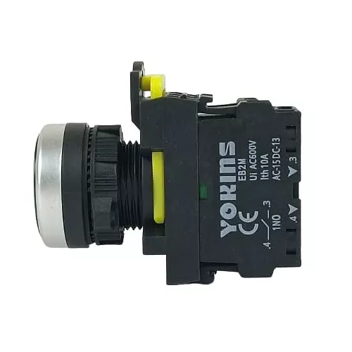 yokins-push-button-eb2m-a-01-22mm-with-spring-return-with-1no-copper-silver-contacts-yellow