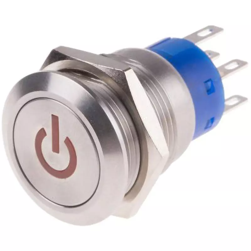 RS PRO Push Button Switch AC 250 V Rated Voltage Round Type Actuator, 111-5830