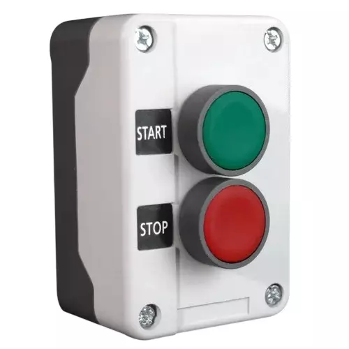 Cape Electric Push Button Station Start / Stop Type Thermoplastic Body IP65 Rating for Operating Industrial Machinery, CPB005PS