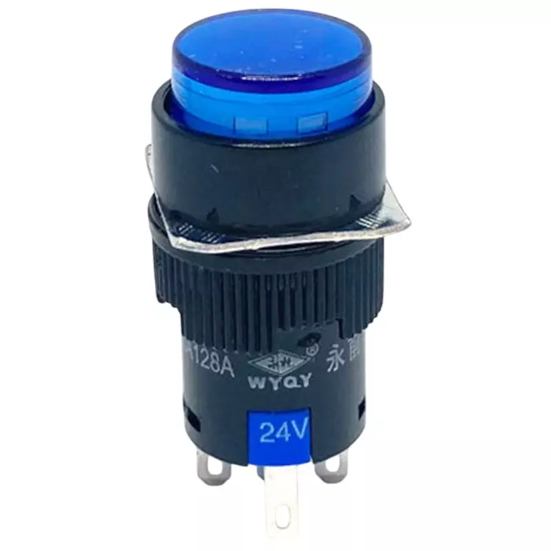 Kyoritsu Electronics Illuminated Push Switch Solder Terminals, LA128AY-11DZ-24V-B
