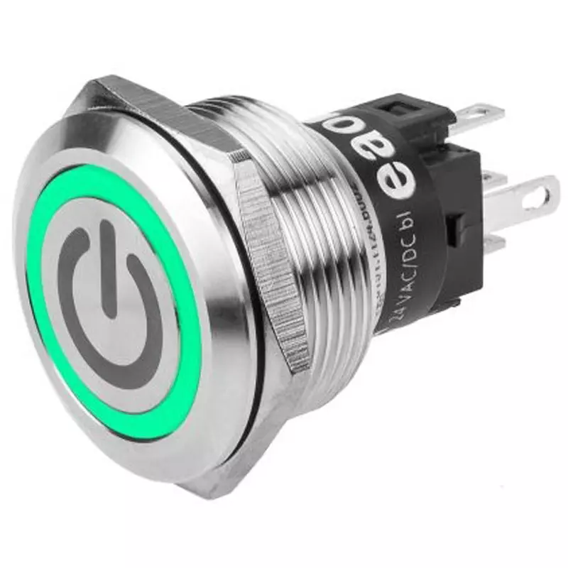 EAO Pushbutton Switch 7 mA Rated Current 250.0 V Rated Insulation Voltage 4 to 7 Operating force, 82-6151.1134.B002