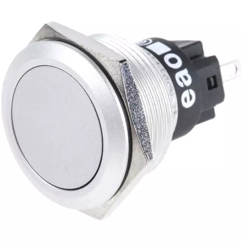 EAO Pushbutton Switch 1 Amp @24 V DC Contact Current Rating Momentary Switch Operation Panel mount, 82-6551.1000