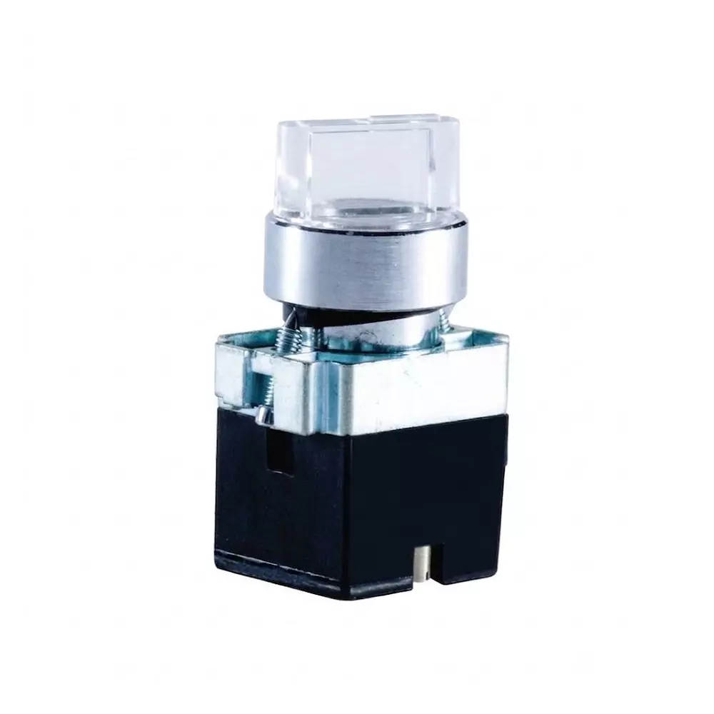 BCH BML Metal Series LED Luminous Selector Actuator Clear Color 2 Position 110 VAC, BML22LSM2EC