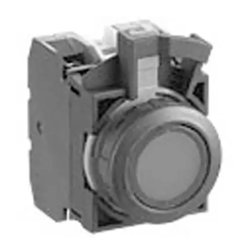 IDEC Flash Silhouette CW Series Illuminated Push Button Switch Round Flat, CW1L-A1E01QMY