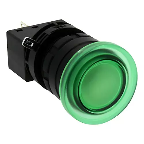 IDEC LW Series Push Button Switch Round Φ22 mm, LW1B-A3C6LG