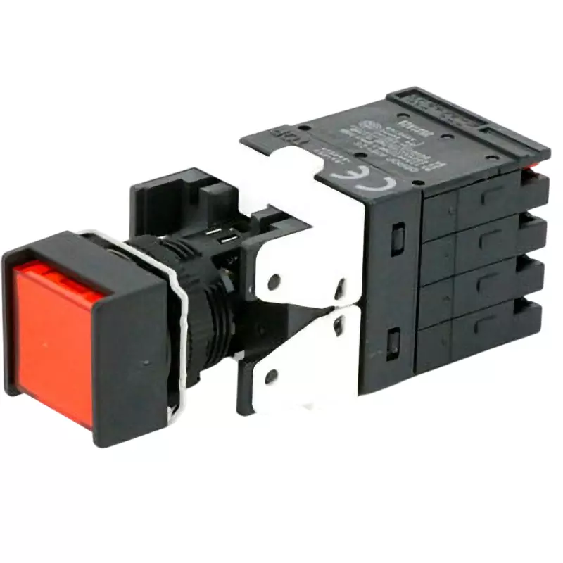 Omron Alternate Type Pushbutton Switch LED Illumination 2C Contact Φ16 mm Mounting Hole Diameter, A165L-ARA-5D-2S