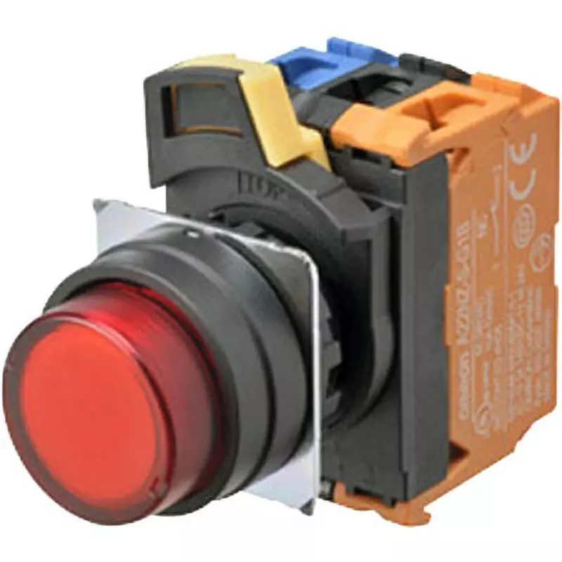 Omron Pushbutton Switch 1A Contact Configuration Φ22 mm Hole Dia. Momentary Operation Type, A22NL Series