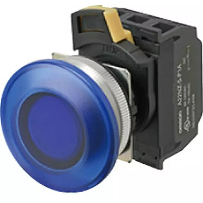 Omron Alternate Pushbutton Switch 2A White Button Φ30 mm Mounting Hole, A30NL-MMA-TWA-P101-WA